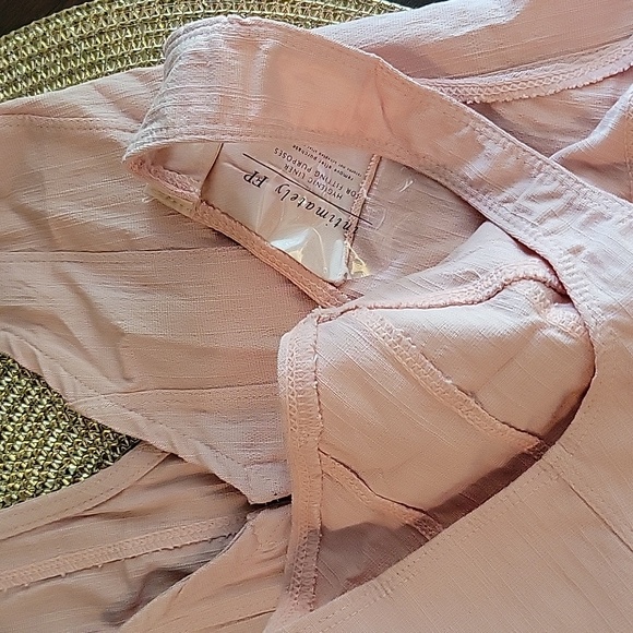 NWOT Free People FP Intimately Pale Pinky-Peach Racerback Bodysuit Size Small - Picture 7 of 10